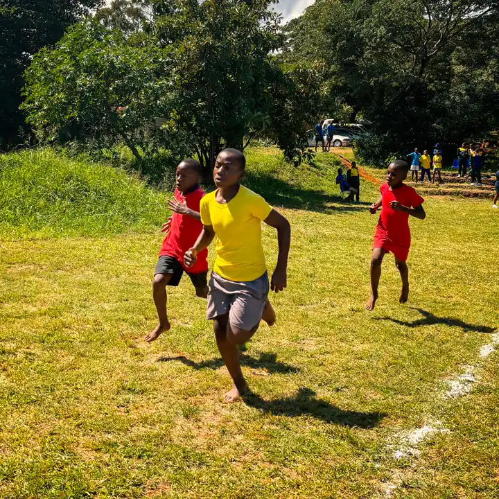 Friends on sports day.